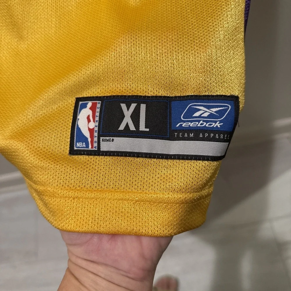 Vintage Y2K LA Lakers Gary Payton Reebok NBA Jersey Men's XL Slight Fading Back - Picture 2 of 6